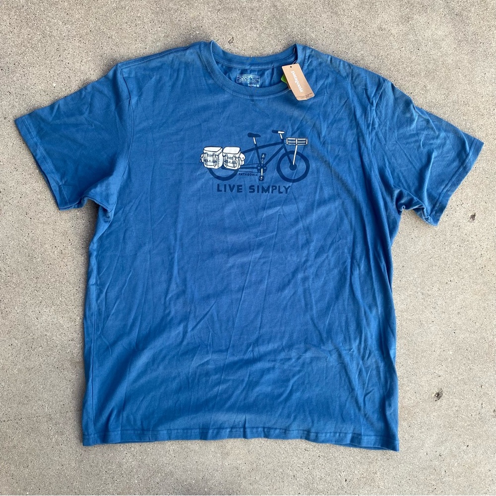 NWT Patagonia Men’s XL Live Simply Tee